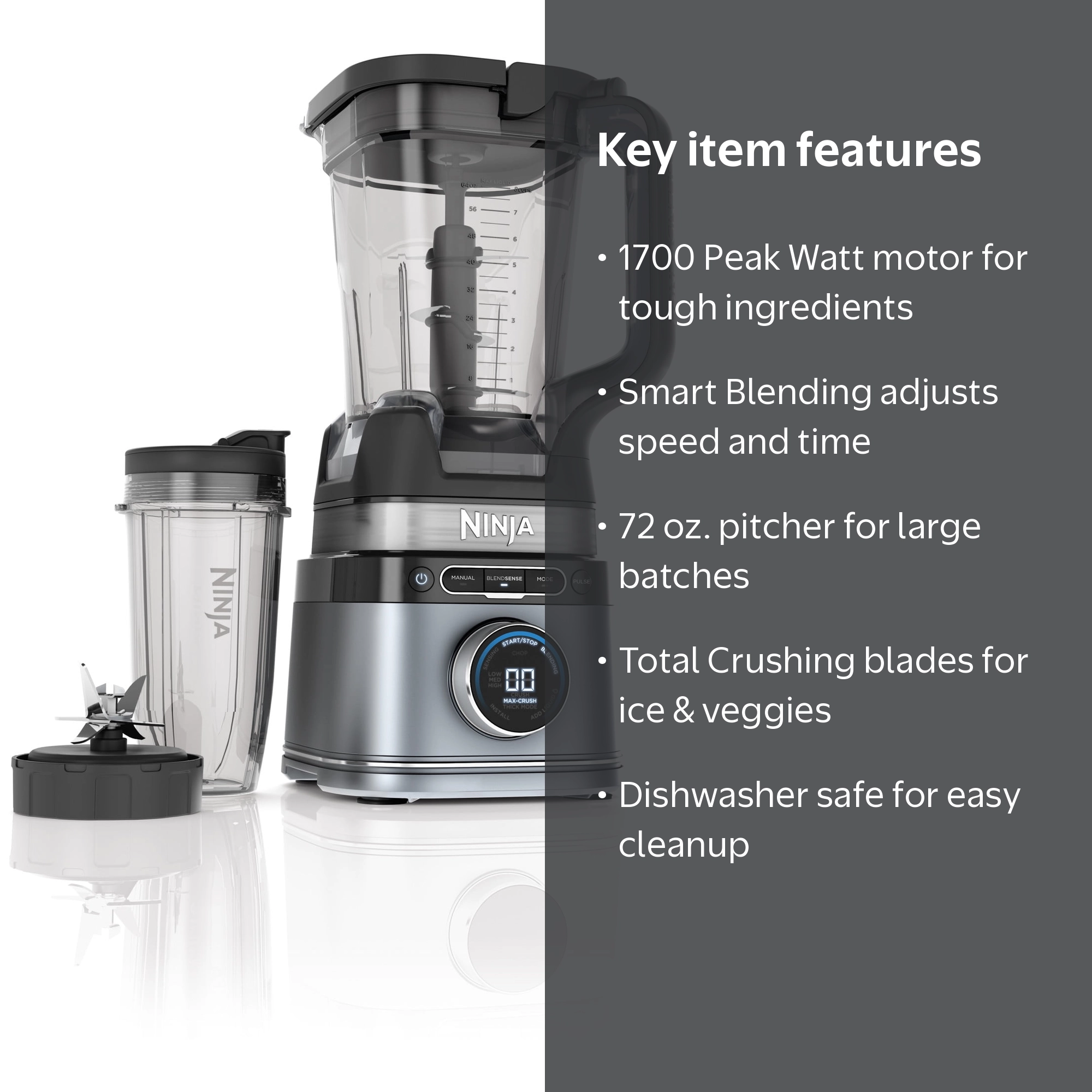 Ninja, Blender, 72 oz, Detect Duo with BlendSense Technology