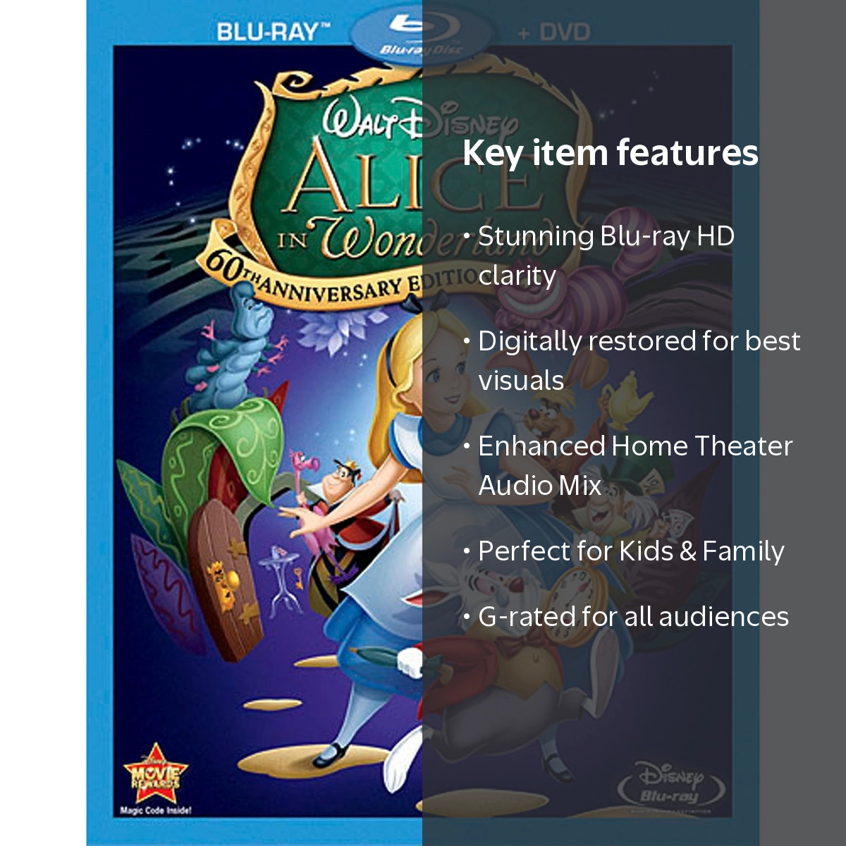 Alice in Wonderland (Blu-ray) 60th Anniversary Edition, Kids