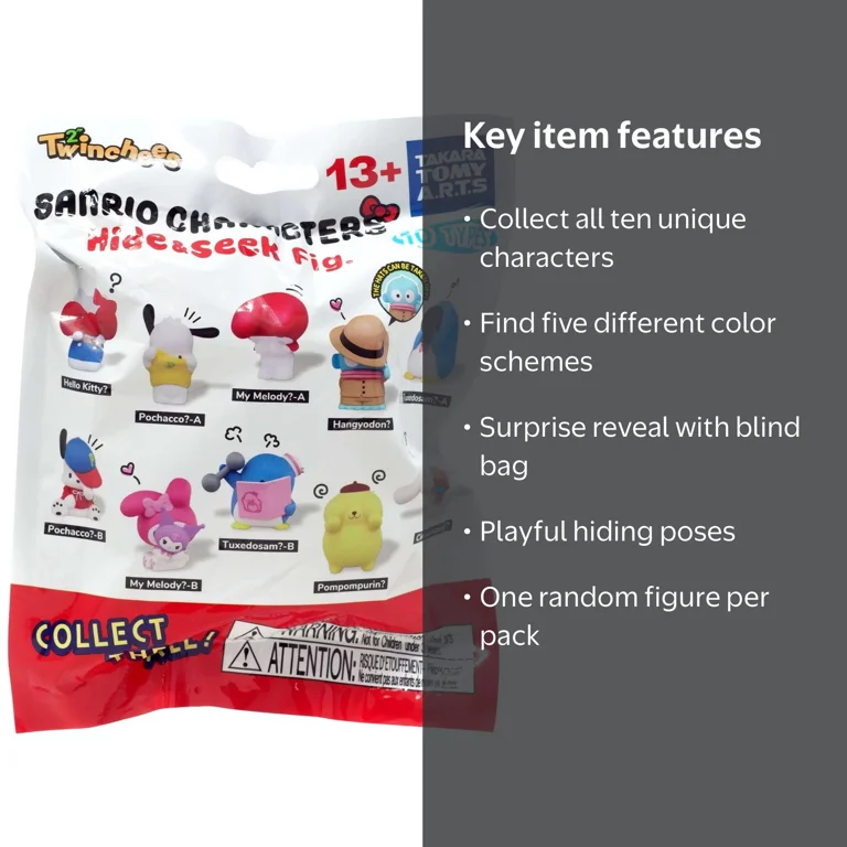 Sanrio Characters Hide & Seek Figures Mystery Pack - 1 Random