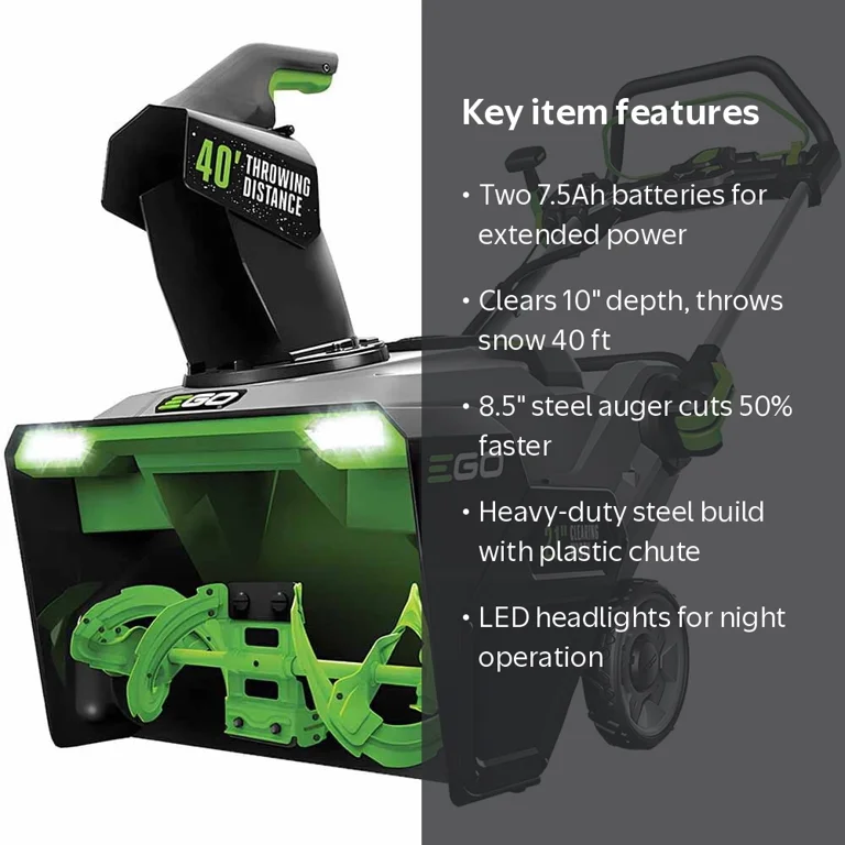 Ego Power+ 21In. Single Stage Cordless Electric Snow Blower