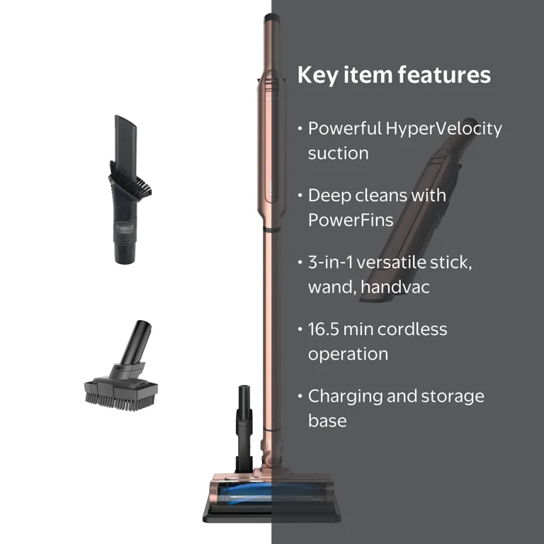 Shark WANDVAC Pet Cordless Stick Vacuum, PowerFins, Charging Base