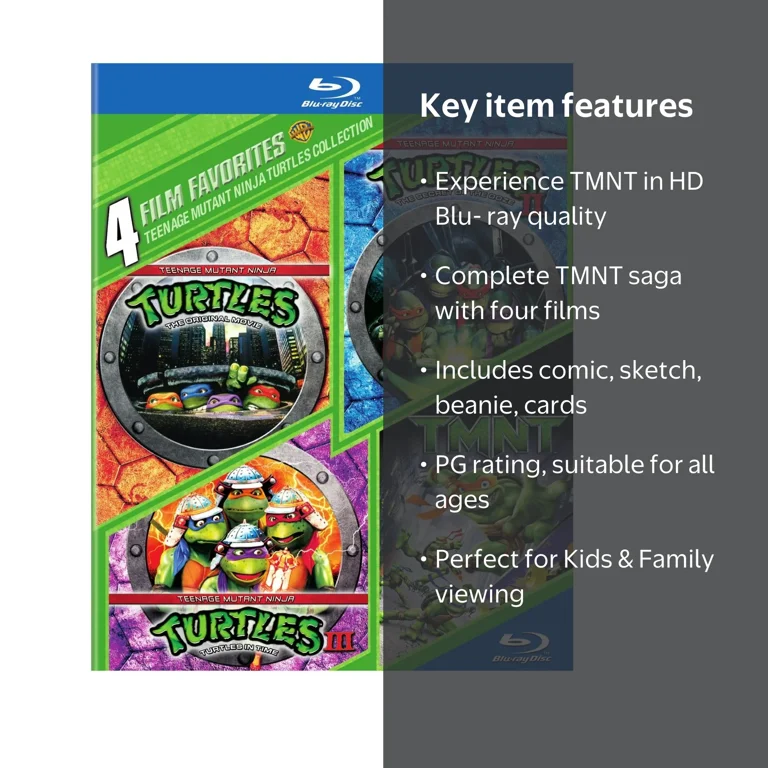 Warner Home Video: TMNT Blu-ray Movies, 4 Film Favorites: Teenage