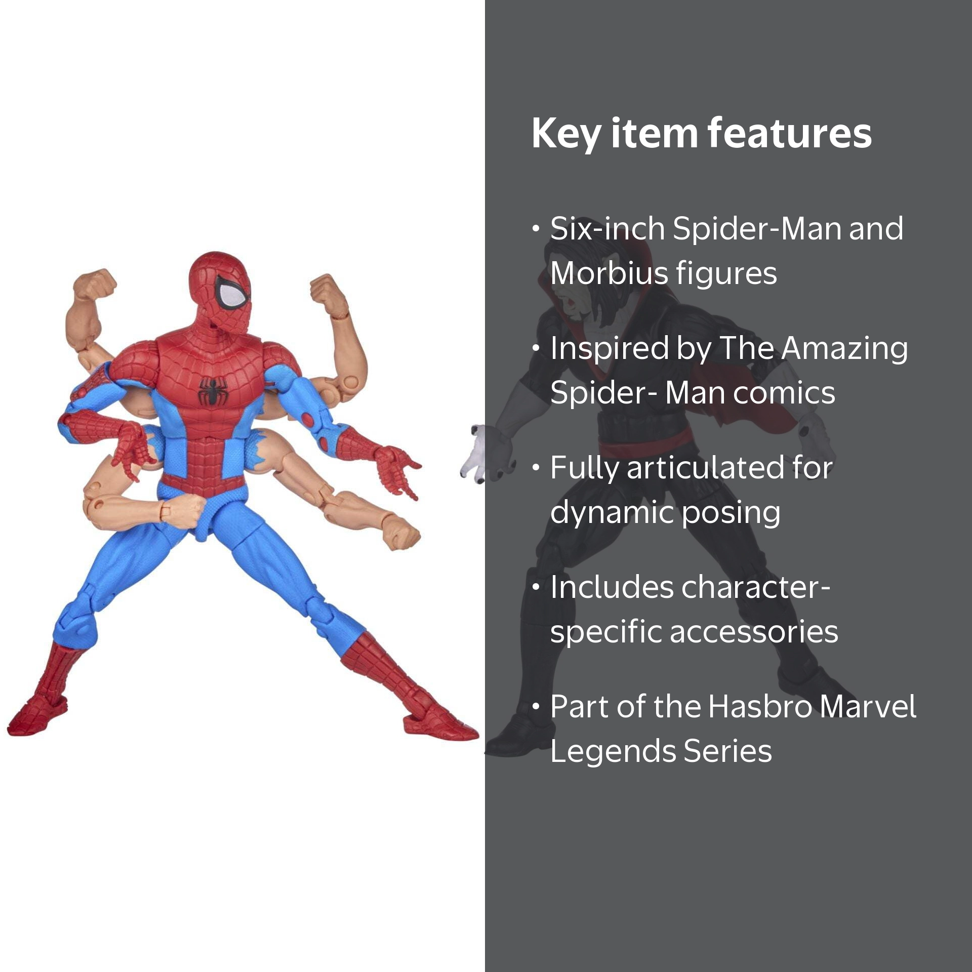 Hasbro Marvel Legends Spider-Man vs Morbius 6