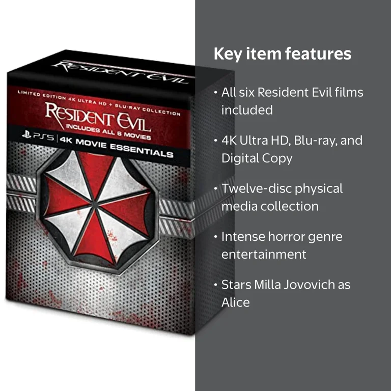 Resident Evil: Limited Edition 4K Ultra HD & Blu-ray Collection