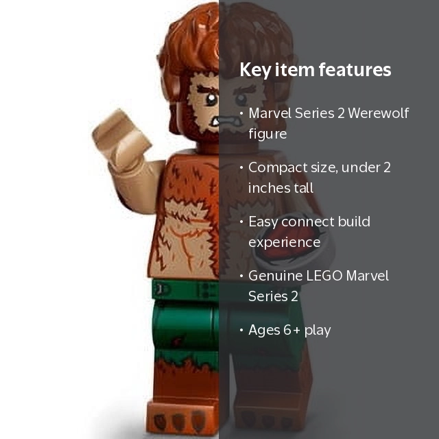 LEGO, MiniFigures Marvel Series 2, The Werewolf, Purple Cape