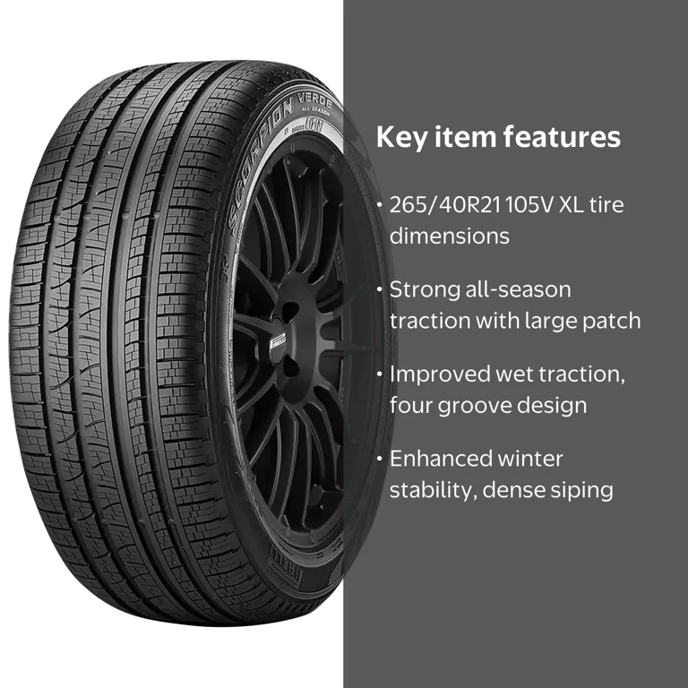Pirelli, SUV Crossover Tire, 265/40R21, All Season, XL - Walmart.com