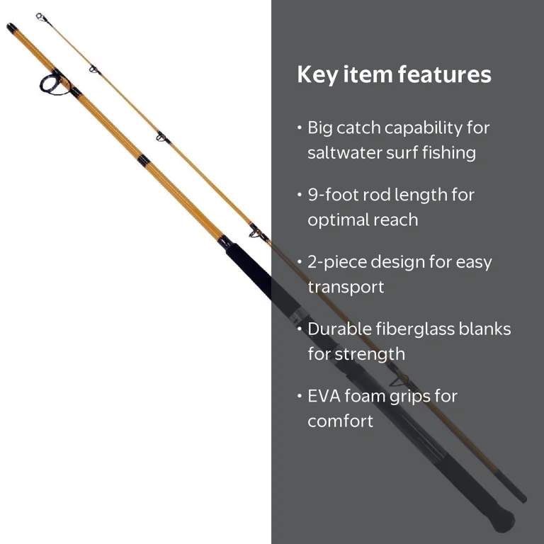 Daiwa FTS902MFS Surf Fishing Rod - Fiberglass - 90 Length