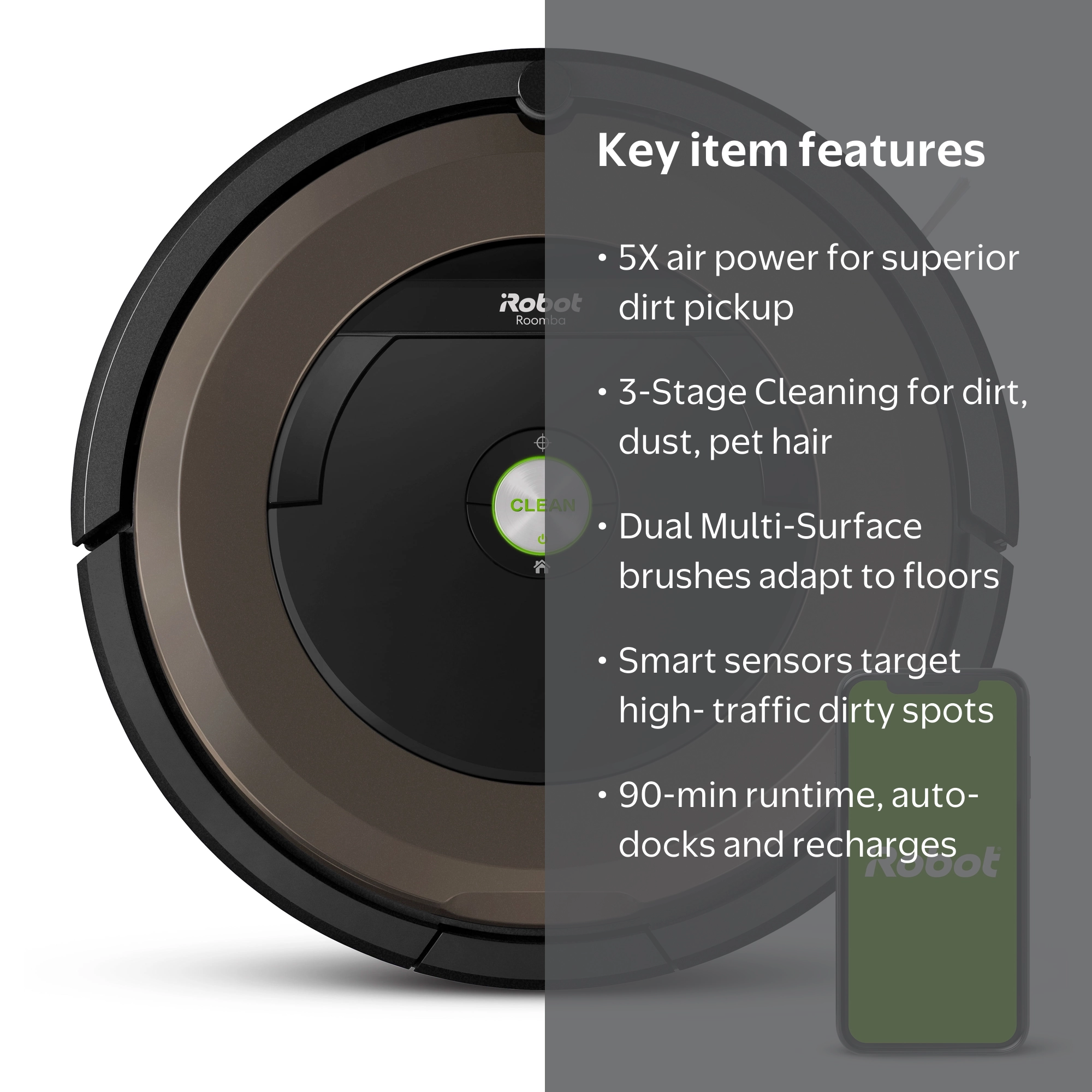 家電 Roomba 890 iRobot Roomba 890 Robot Vacuum- Wi-Fi Connected, Works with Google