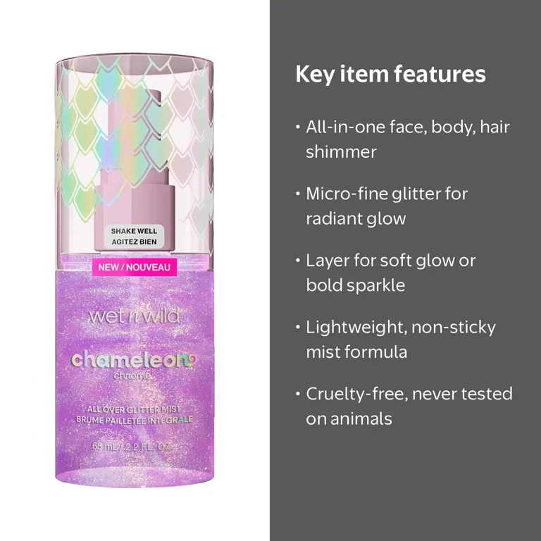 Wet n Wild Chameleon Chrome All Over Mist in Milkier Way, 2.2 fl