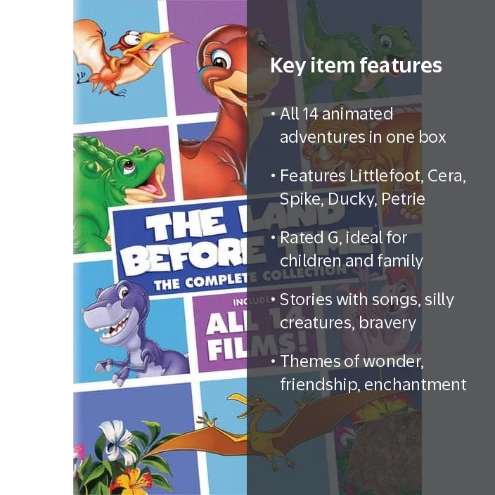 SDS, The Land Before Time, The Complete Collection, DVD - Walmart.com