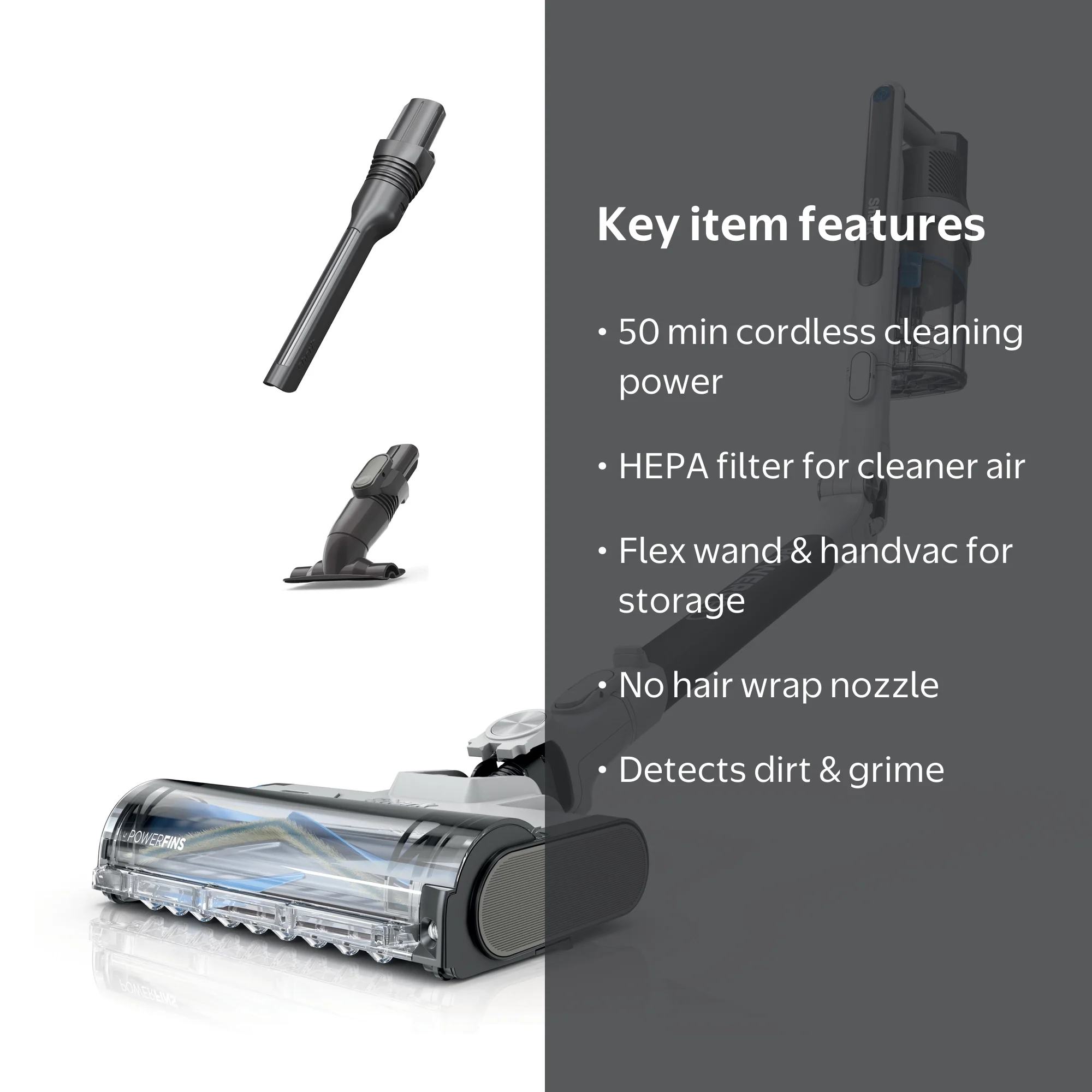 Shark PowerPro‚Ñ¢ Flex Reveal Cordless Vacuum, FloorDetect‚Ñ
