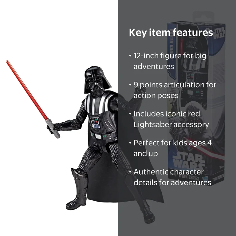 Star Wars, Titan Series Darth Vader Action Figure, 12