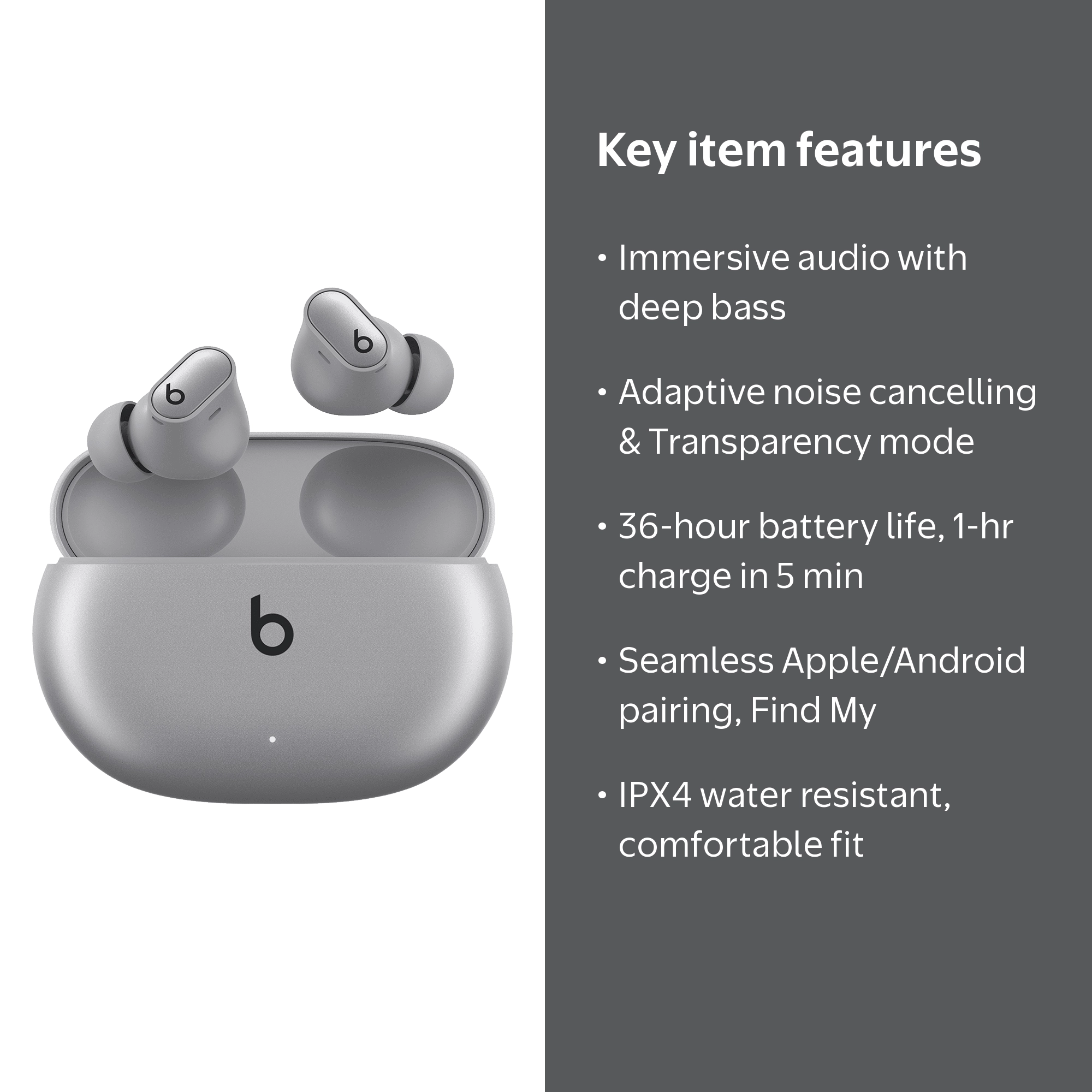 Beats Studio Buds + True Wireless Noise Cancelling Earbuds