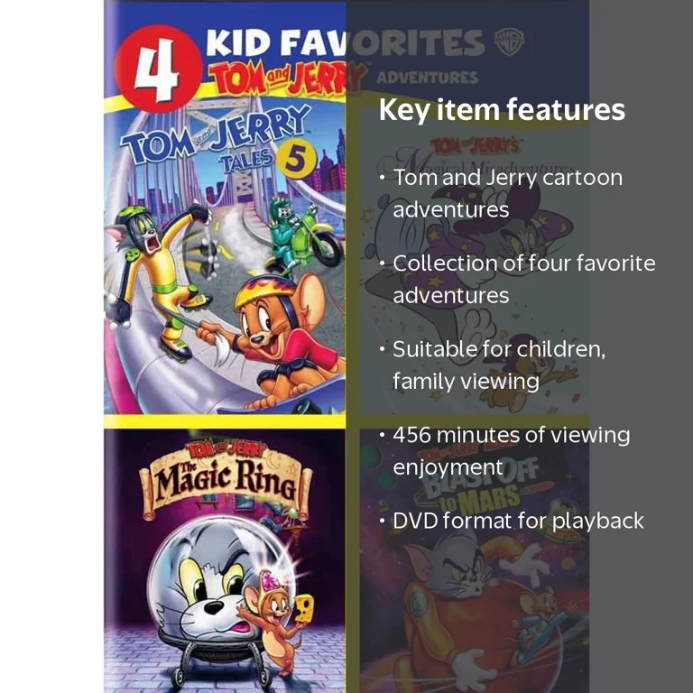 4 Kid Favorites: Tom and Jerry Adventures [DVD] - Walmart.com
