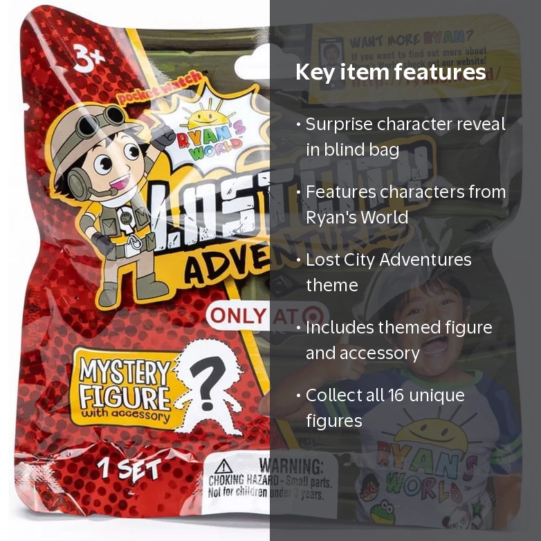 Ryan's World Mystery Lost City Adventures - Mystery Blind Bag