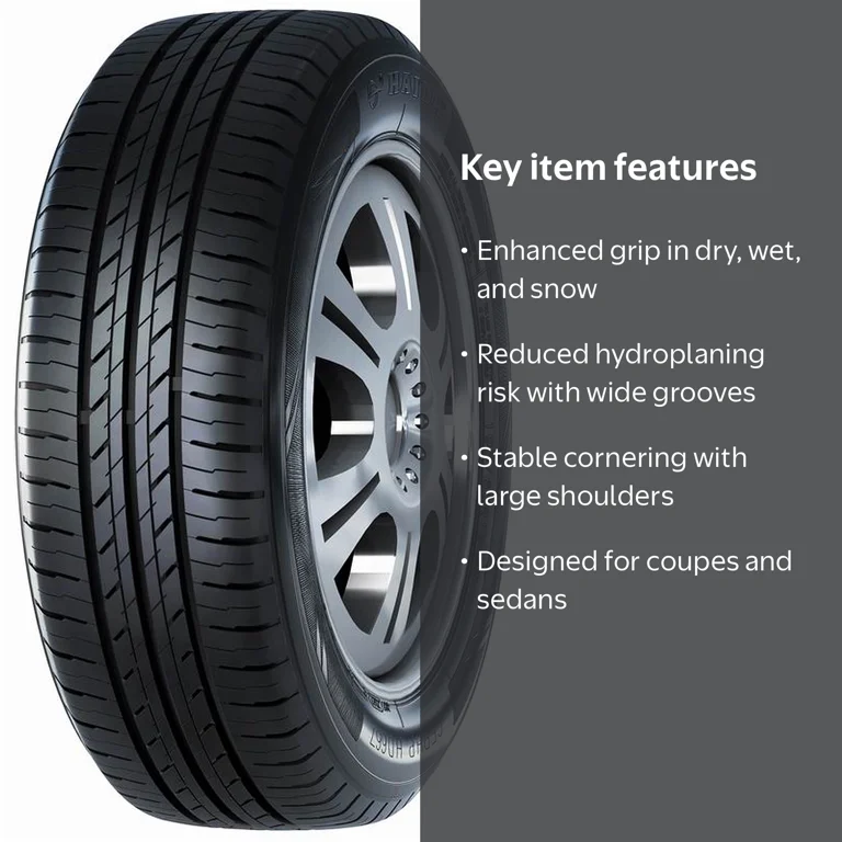Haida, Passenger Tire, All Season, 165/65R14, 79H, Black - Walmart.com