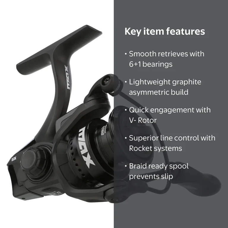 abu garcia max stx spinning combo Max SX The Max SX is your next favorite reel. Abu Garcia, Max SX Spinning