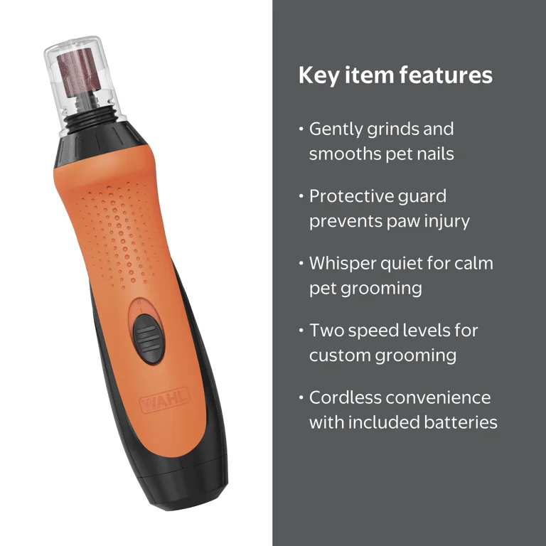Wahl 2 Speed Battery Dog Nail Grinder - Orange/Black 5974