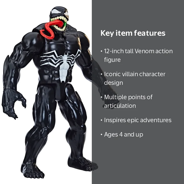 Venom, Action Figure, 12 Inch, Marvel Spider-Man Titan Hero Series