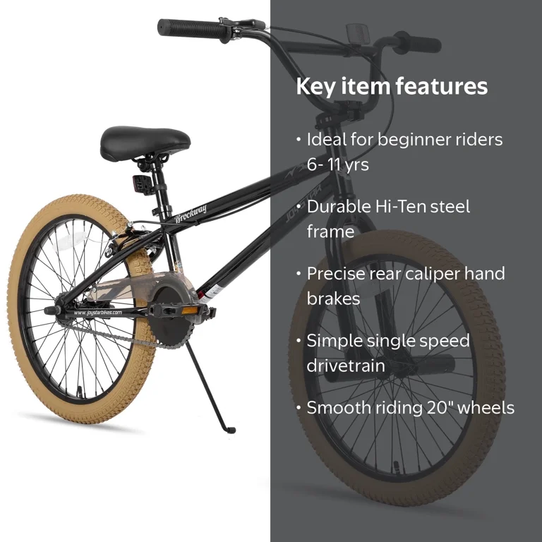 Joystar, BMX Bike, 20 inch, Kids Freestyle for Boys Girls