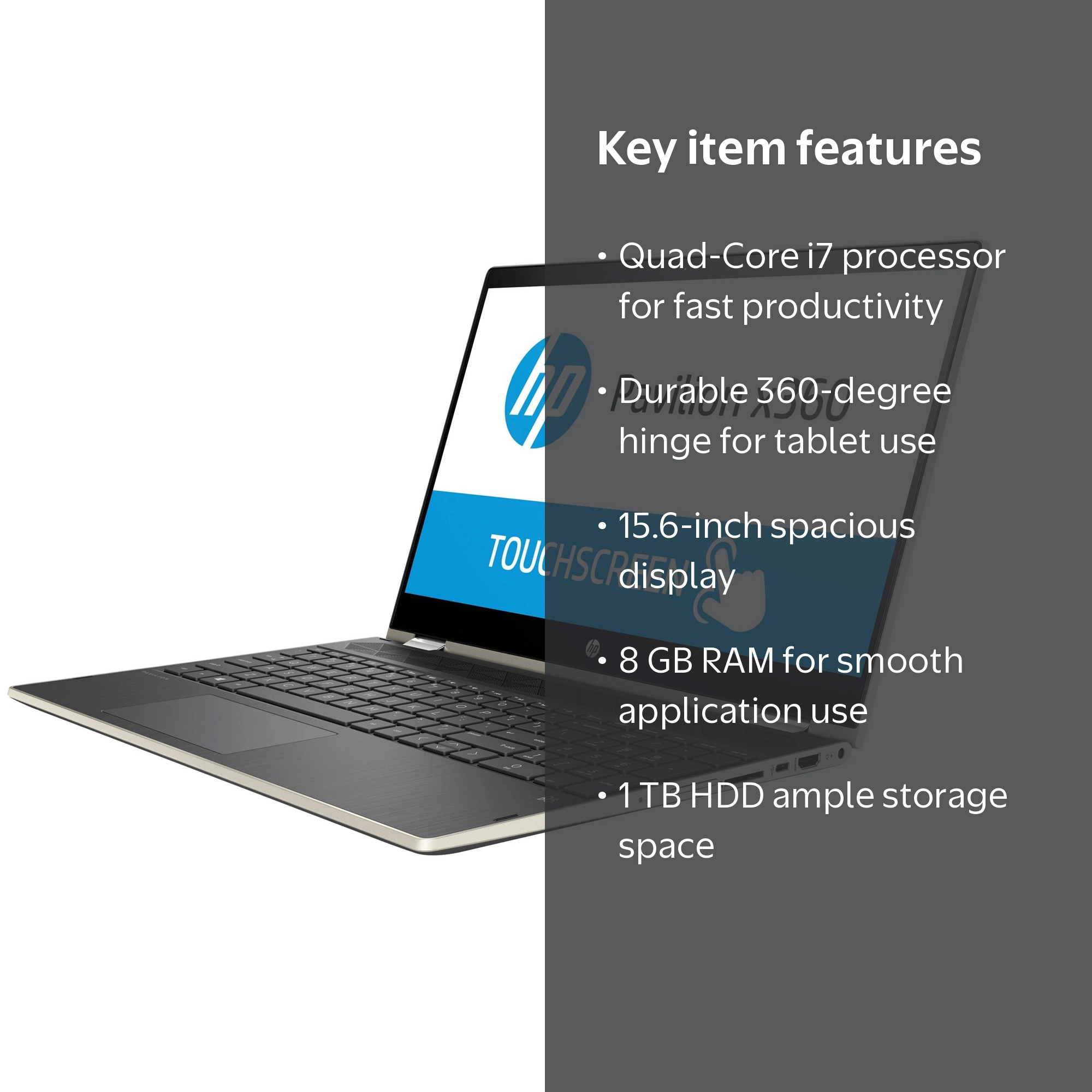 HP Pavilion x360 15-cr0085cl - 15.6