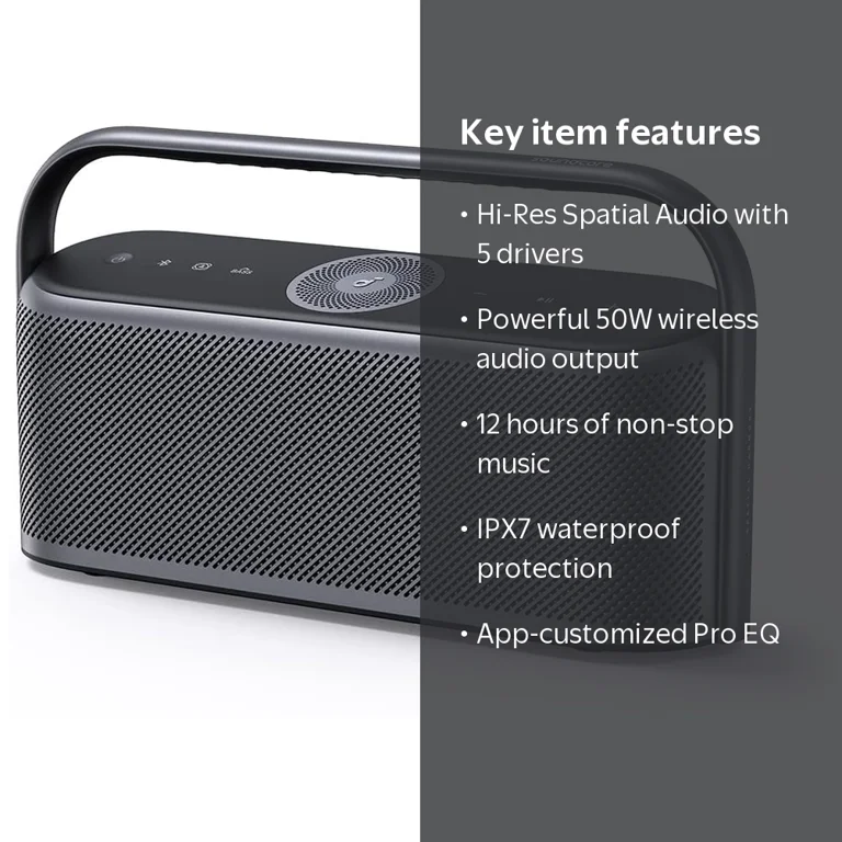 Soundcore, Motion X600 Portable Bluetooth Speaker, 50W, Waterproof