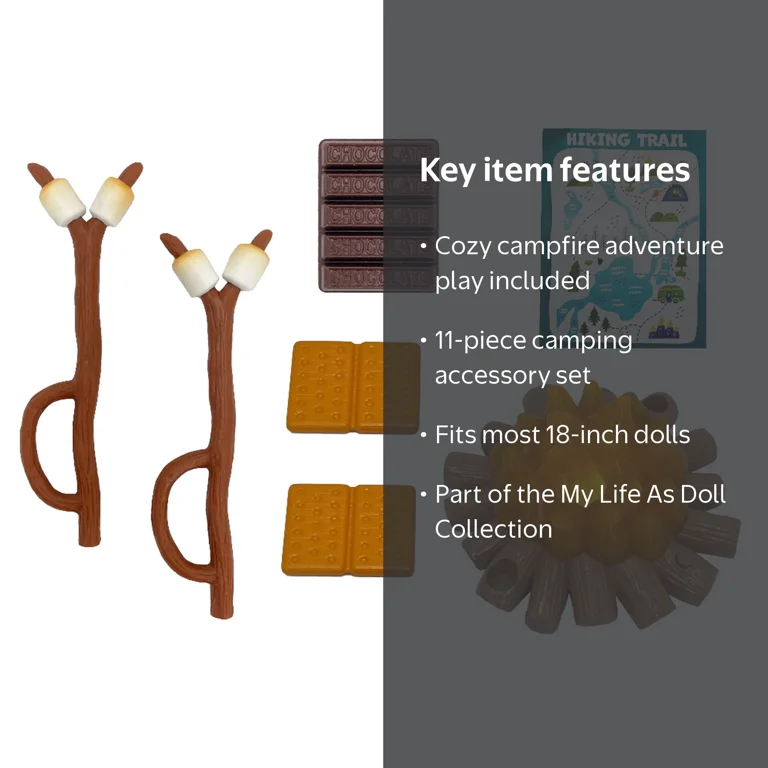 My Life As Camping Playset for 18-inch Dolls, 11 Pieces - Walmart.com