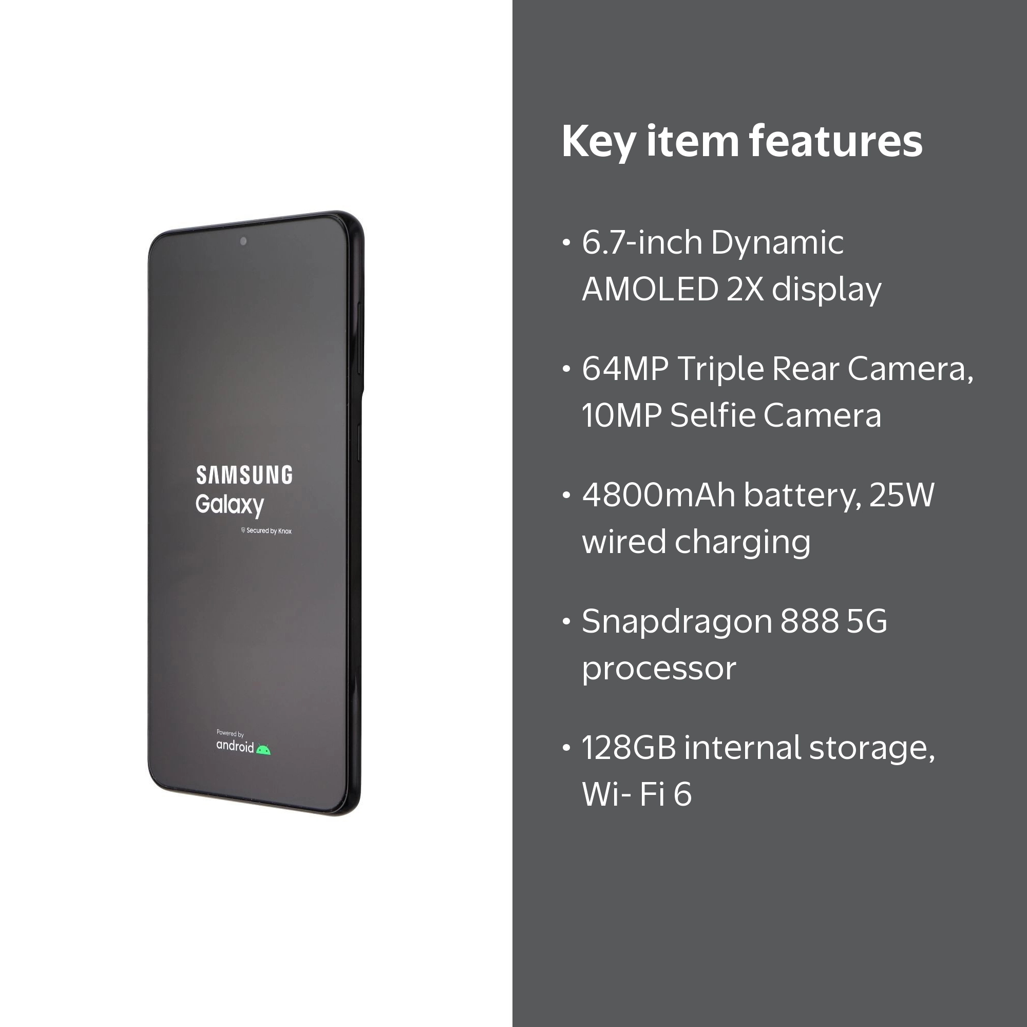Samsung Galaxy S21+ 5G (6.7-inch) SM-G996U (Unlocked) - 128GB