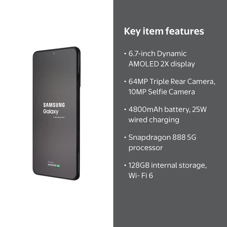 Samsung Galaxy S21+ 5G (6.7-inch) SM-G996U (Unlocked) - 128GB
