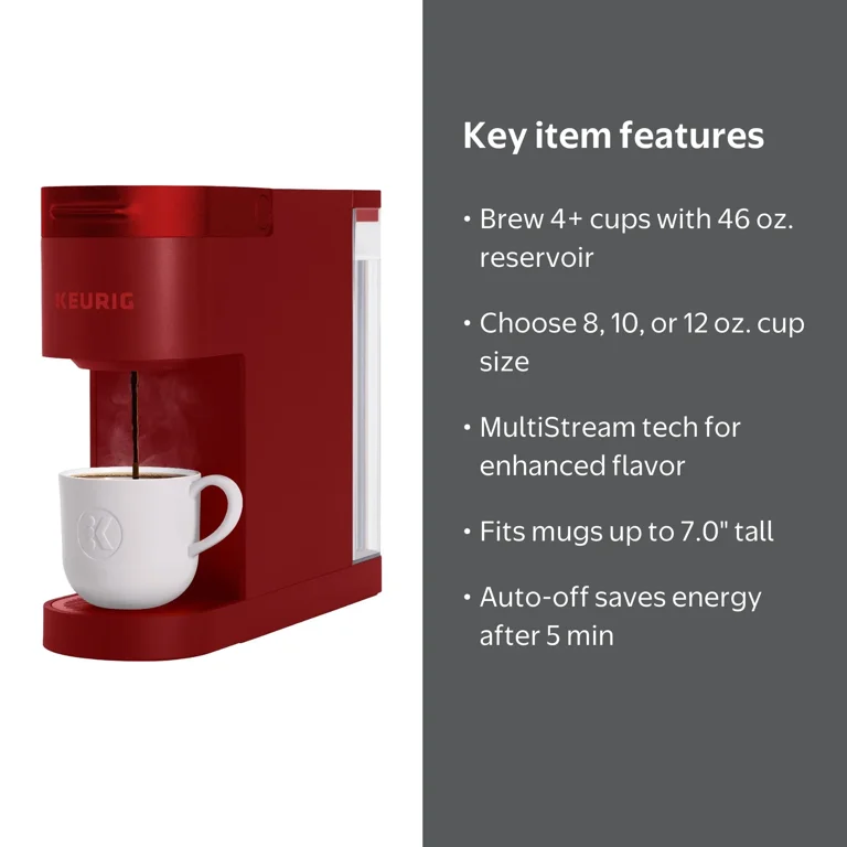 Keurig K-Slim with Multistream Technology - Scarlet Red - Walmart.com
