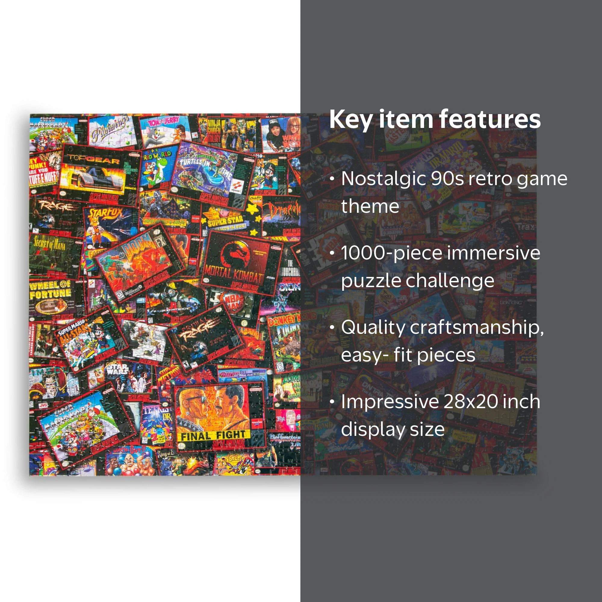 Super Never Ending Showdowns Retro Video Games 1000-Piece Jigsaw