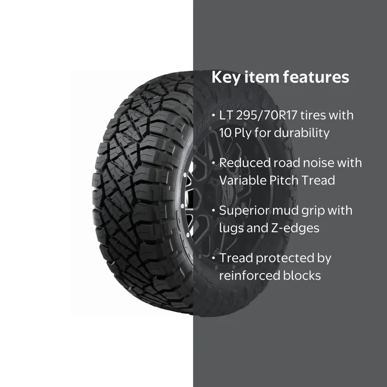 Nitto Ridge Grappler LT 295/70R17 10 Ply 121/118Q Mud Trail All