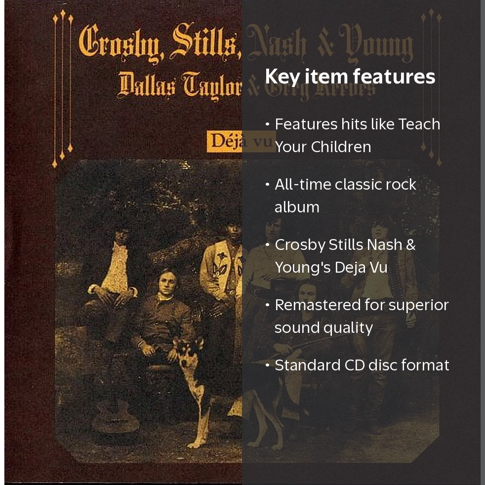 Atlantic, CD, Crosby Stills Nash & Young Deja Vu, Remastered