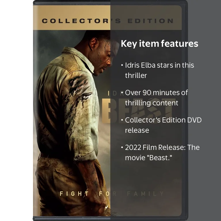 Beast (2022) Horror Movie DVD Starring Idris Elba - Walmart.com