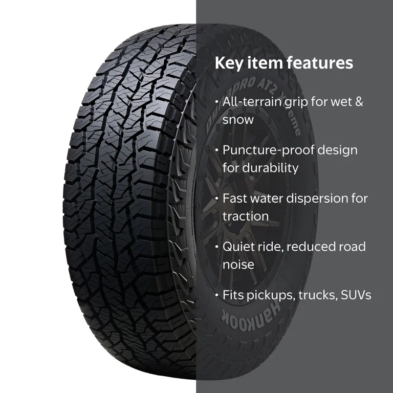 Hankook Dynapro AT2 Xtreme RF12 114T BW All-Terrain Tire with Off