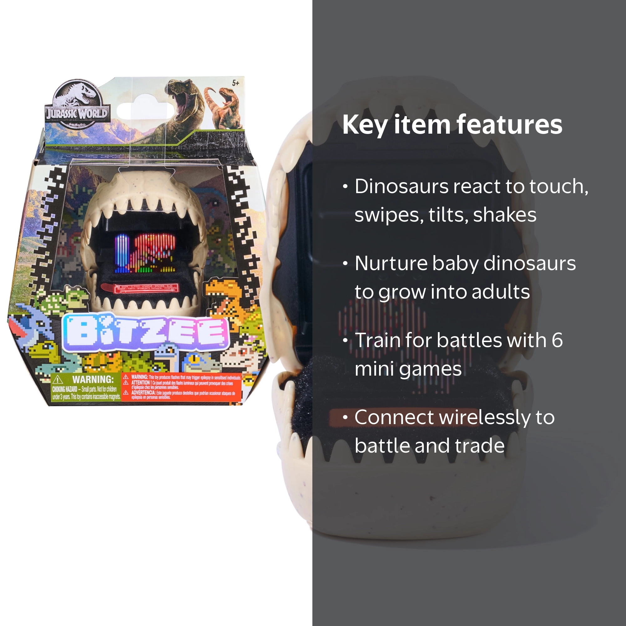 Bitzee, Jurassic World Interactive Toy, 25 Dinosaurs Inside