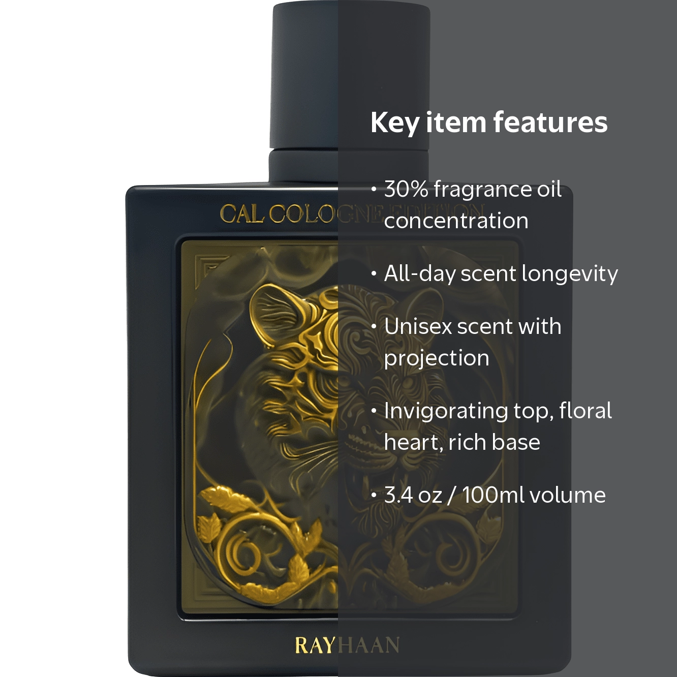 RAYHAAN, Cologne, Extrait De Parfum Spray, 3.4 oz 100ml - Walmart.com