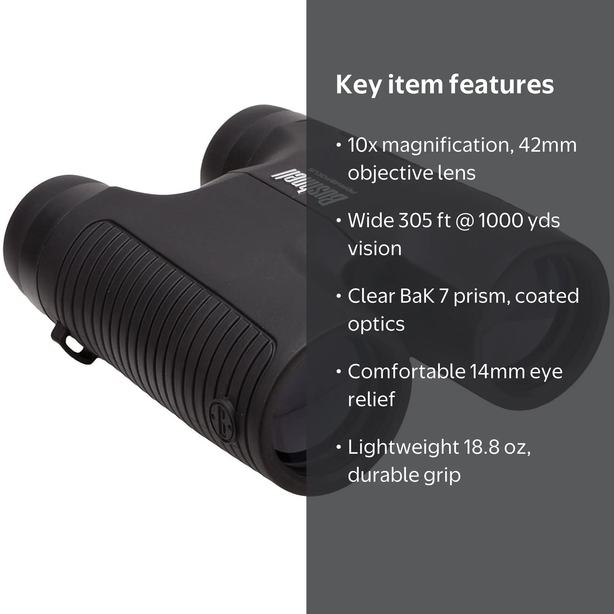 Bushnell 171043 PermaFocus 10 x 42mm Roof Prism Binoculars