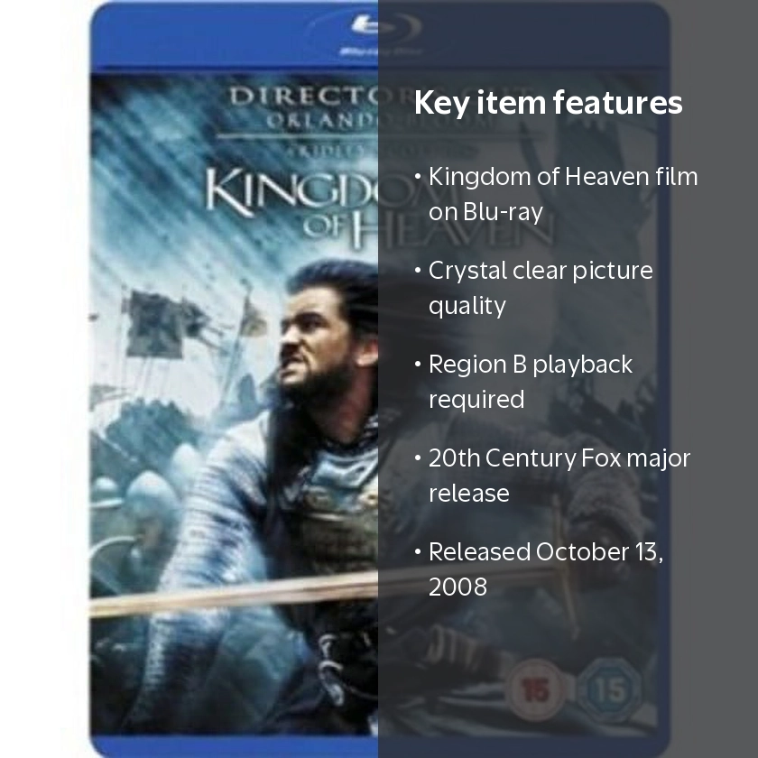 Kingdom of Heaven [Blu-ray] 20th Century Fox Home Entertainment