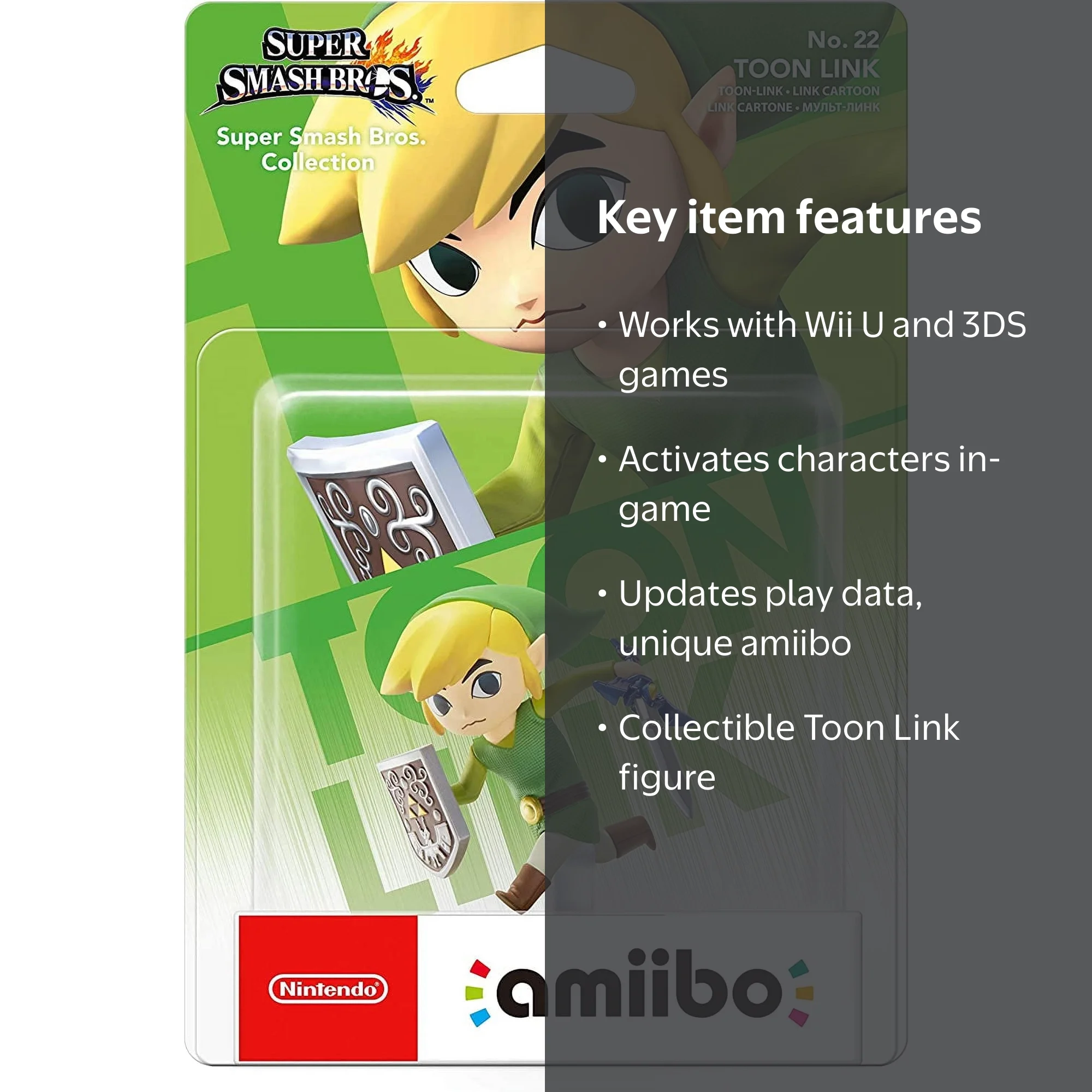 Nintendo, Toon Link Amiibo, Super Smash Bros. Collection No. 22