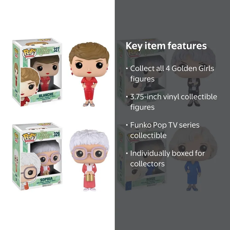 Funko POP! Golden Girls TV Collectors Set Featuring Sophia, Rose