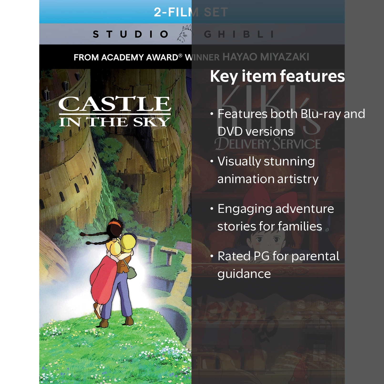 Castle in the Sky / Kiki's Delivery Service 2-Film Set (Blu-Ray +