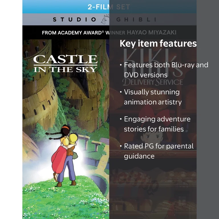 Castle in the Sky / Kiki's Delivery Service 2-Film Set (Blu-Ray +