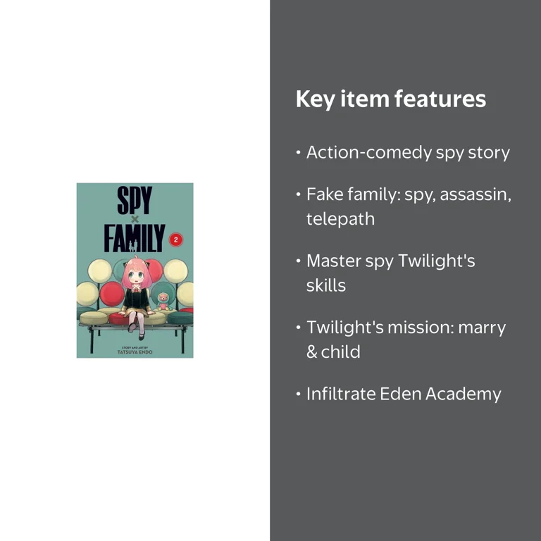 TATSUYA ENDO, Manga, Spy X Family, Vol. 2, Action comedy - Walmart.com