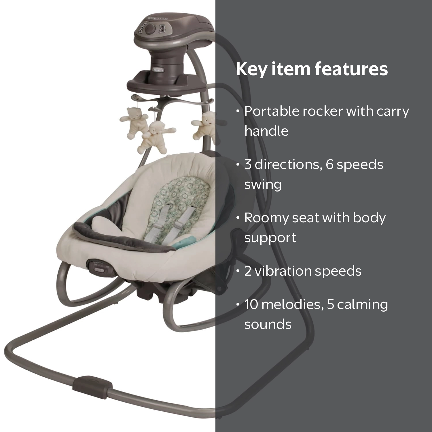 Graco DuetSoothe LX Multi-Directional Baby Swing and Rocker Graco DuetSoothe LX Multi-Directional Baby Swing and Rocker
