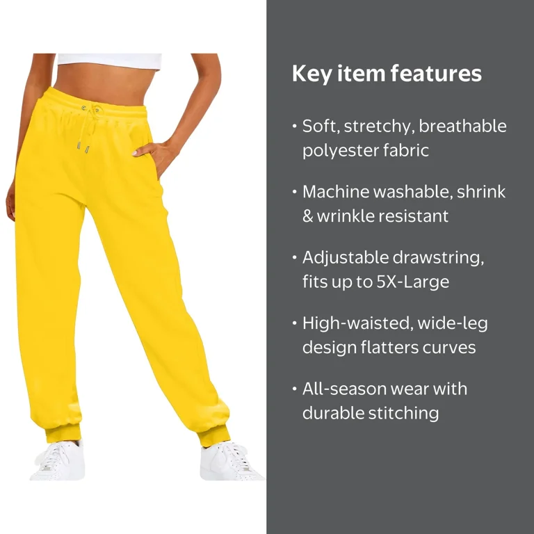 Women Solid Color Pants Adjustable Drawstring Joggers Sweatpants