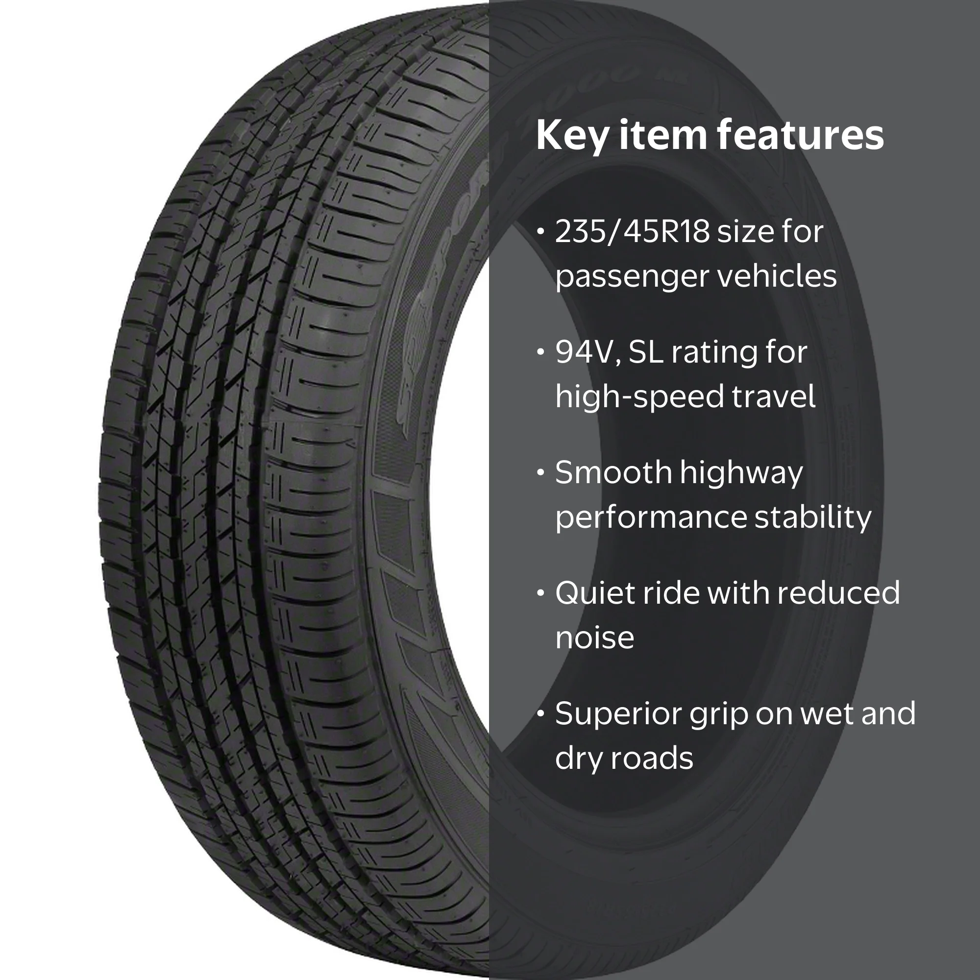 Dunlop SP Sport 7000 A/S 235/45R18 94V High-Performance All-Season 