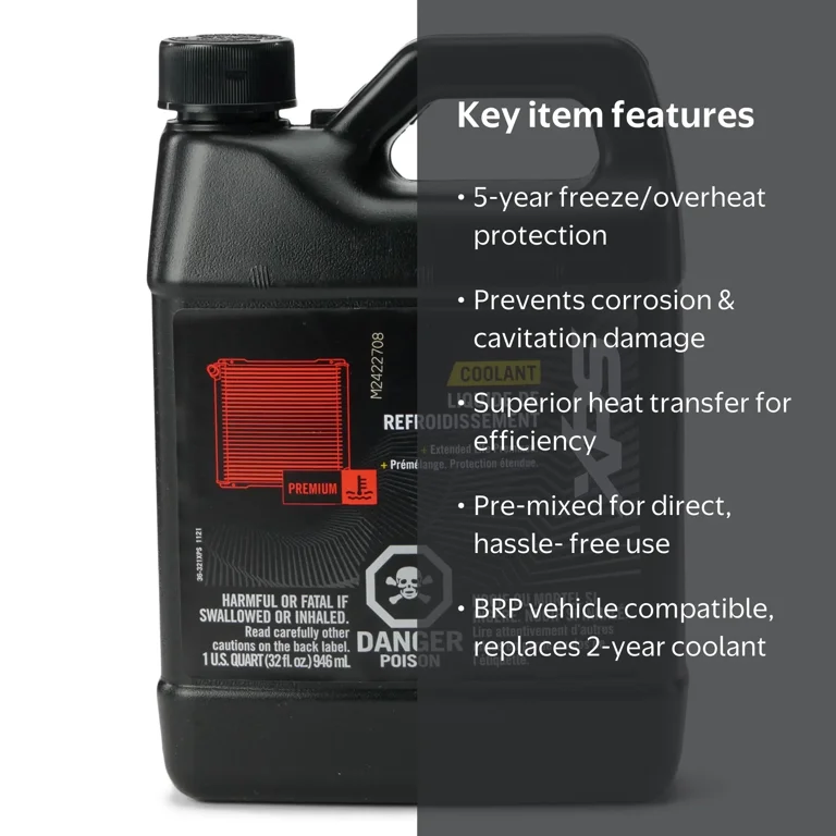 Ski-Doo, OEM XPS Extended-Life Coolant, 9779150, Orange - Walmart.com