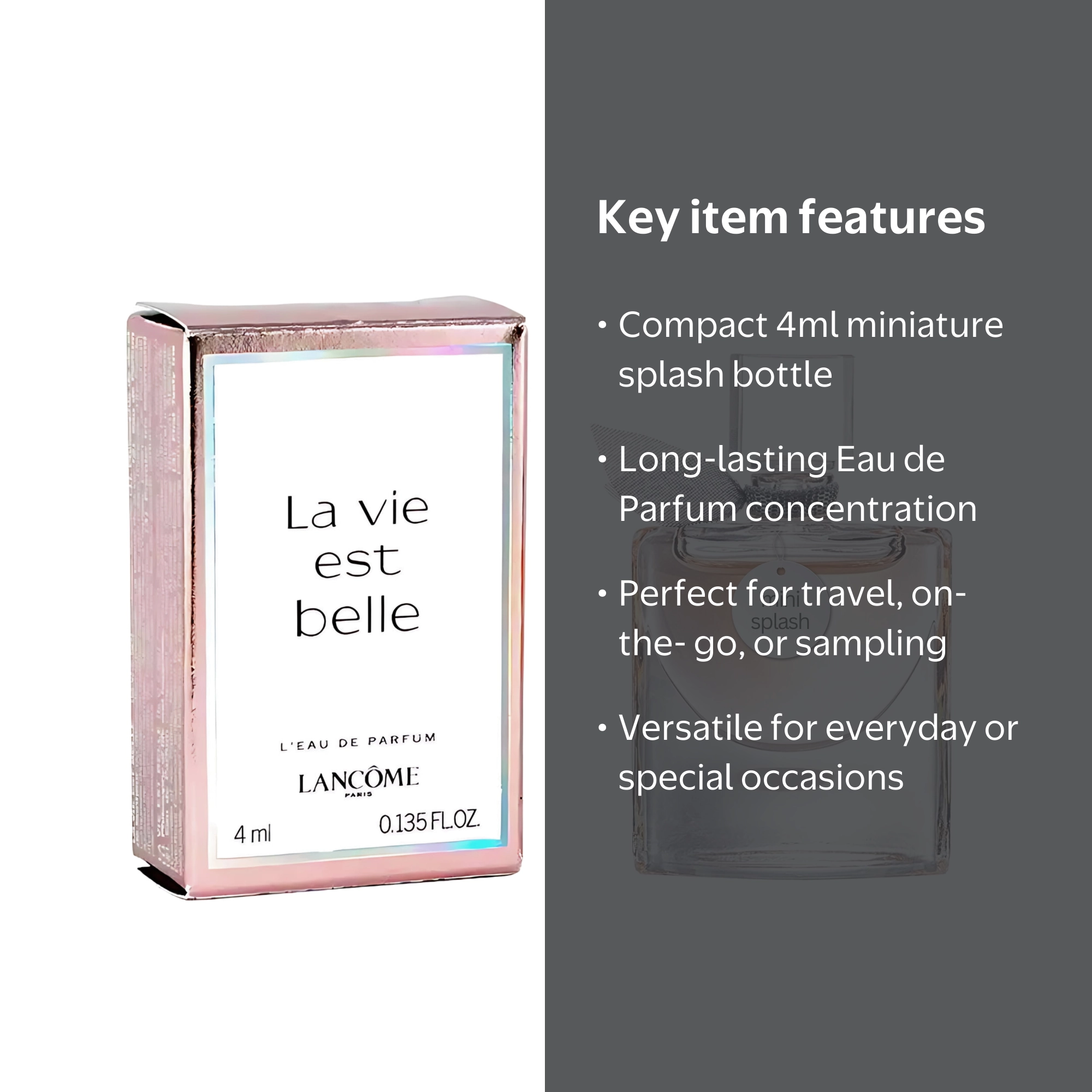 Lancome La Vie Est Belle Eau De Parfum for Women, Floral Gourmand
