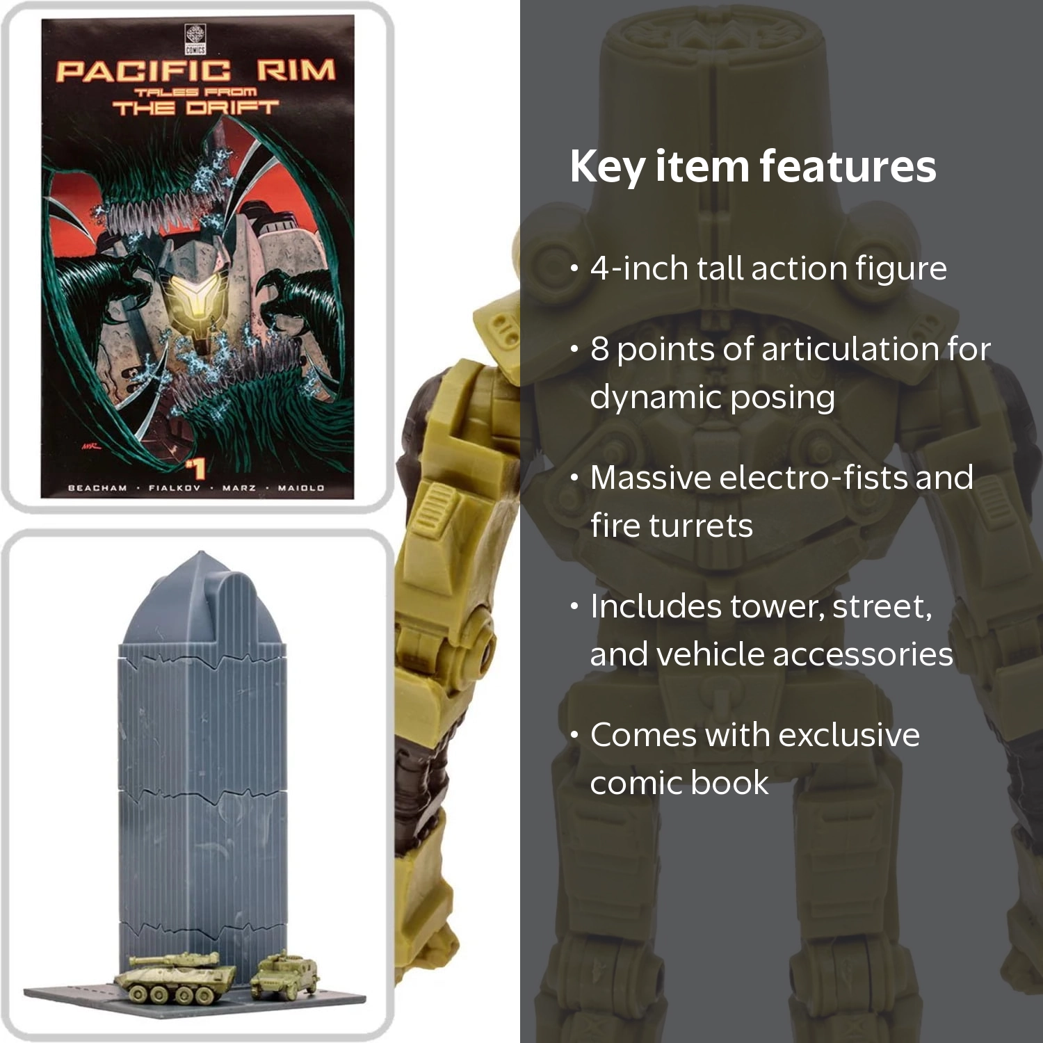 McFarlane Toys Pacific Rim Jaeger Wave 1 Cherno Alpha 4-Inch